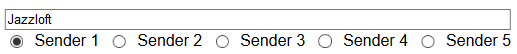 GUI des Internetradios
