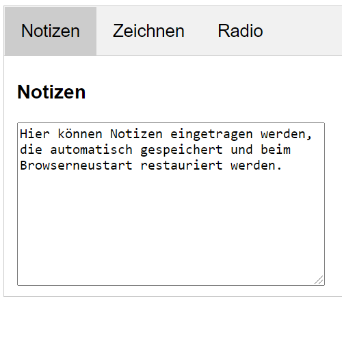 Single-Page-App: Notizen